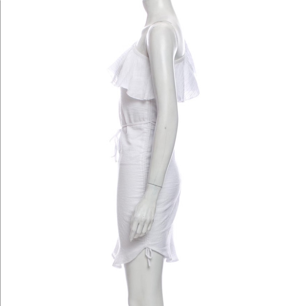 Suboo One-Shoulder Ruffle Mini Dress, Size Small - Picture 3 of 13
